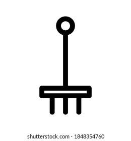 Rake icon or logo isolated sign symbol vector illustration - high quality black style vector icons
