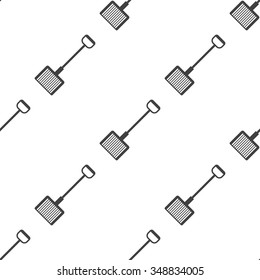 rake icon on white background for web