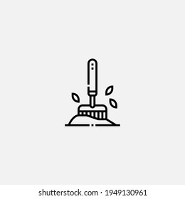 Rake icon sign vector,Symbol, logo illustration for web and mobile