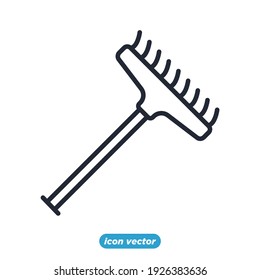 rake icon. rake symbol template for graphic and web design collection logo vector illustration