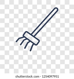Rake icon. Trendy Rake logo concept on transparent background from Agriculture Farming and Gardening collection