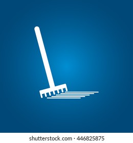 Rake icon vector
