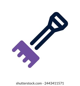 rake icon. vector dual tone icon for your website, mobile, presentation, and logo design.