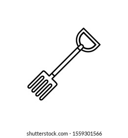 Rake icon vector illustration logo template for many purpose. Isolated on white background.