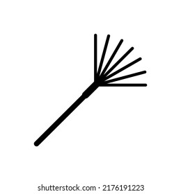 plantilla de logotipo de ilustración de vector de icono de rake para muchos fines. Aislado sobre fondo blanco.