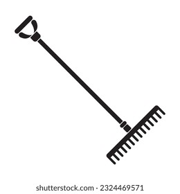 rake icon vector illustration logo deisgn