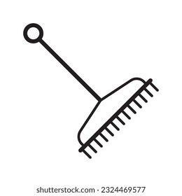 rake icon vector illustration logo deisgn