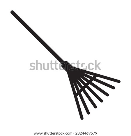 rake icon vector illustration logo deisgn