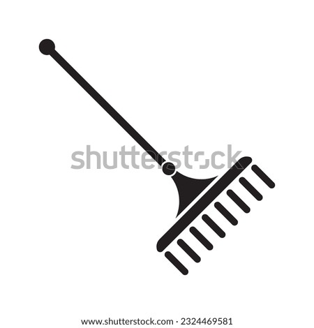 rake icon vector illustration logo deisgn