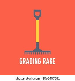 rake icon vector. rake sign on white background. rake icon for web and app