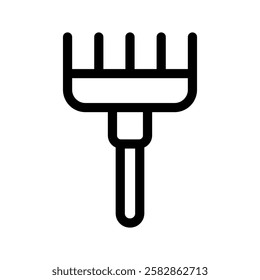 Rake Icon Vector Symbol Design Illustration