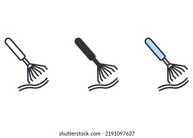 rake icons  symbol vector elements for infographic web
