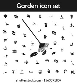 Rake for leaves icon. Garden icons universal set for web and mobile