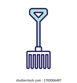 Strike Line and fill style icon design, agronomy lifestyle agriculture ernte ländlicher Landbau und Landschaftsthema Vektorgrafik
