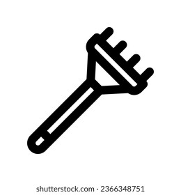 rake line icon. vector icon for your website, mobile, presentation, and logo design.