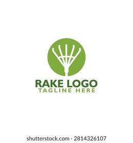 Логотип Rake значок изолирован на белом фоне