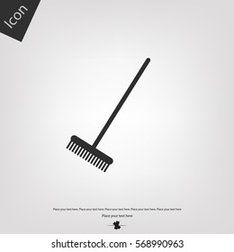 Rake sign icon