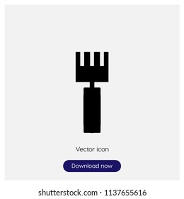 Rake sign icon in trendy flat style isolated on grey background, modern symbol vector illustration for web