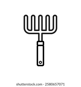 Rake -  simple vector icon