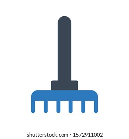 rake vector glyph color icon