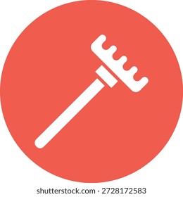 Ilustración de diseño de icono de Vector de rastrillo