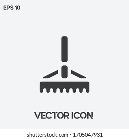 Rake vector icon illustration. Ui/Ux. Premium quality.