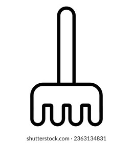 Rake Vector Icon, Lineal style icon, from Agriculture icons collection, isolated on white Background.