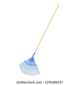 Rake. Vector illustration. Isolated on a white background.