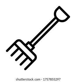 Rake vector - worker tool icons
