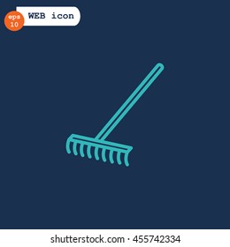  Rakes icon Flat.