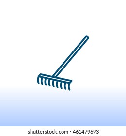  Rakes icon Flat.