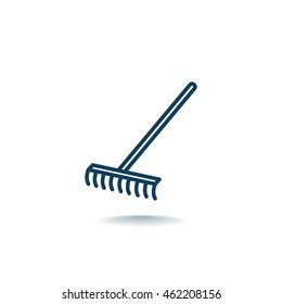  Rakes icon Flat.