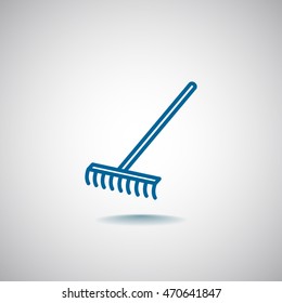  Rakes icon Flat.