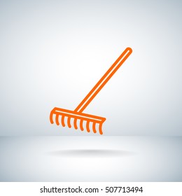  Rakes icon Flat.