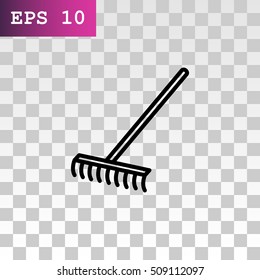  Rakes icon Flat.