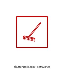  Rakes icon Flat.