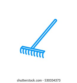  Rakes icon Flat.