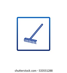  Rakes icon Flat.