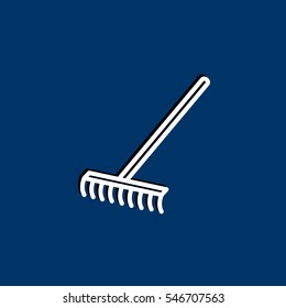  Rakes icon Flat.