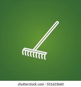  Rakes icon Flat.