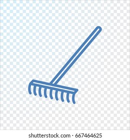  Rakes icon Flat.