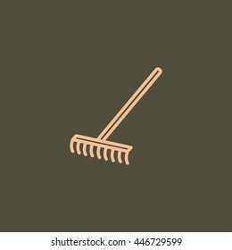  Rakes icon Vector.