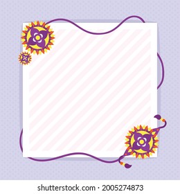 rakhi bands template card design