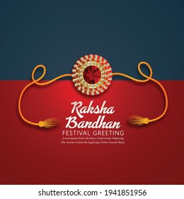 Rakhi Card Design For Happy Raksha Bandhan Celebration