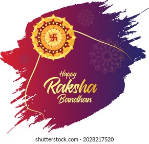 Rakhi Festival Background Design with Creative Rakhi Illustration