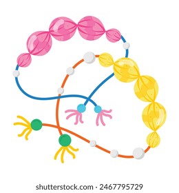 Rakhi Festival Flat Style Stickers