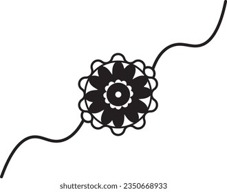 Rakhi Icon Vector Lines Symbol. Find the Perfect Symbol of Brother and sister's Love and Celebration Indian Festival.