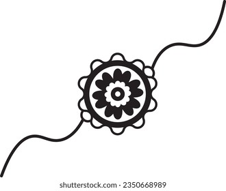 Rakhi Icon Vector Lines Symbol. Find the Perfect Symbol of Brother and sister's Love and Celebration Indian Festival.