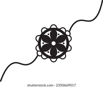 Rakhi Icon Vector Lines Symbol. Find the Perfect Symbol of Brother and sister's Love and Celebration Indian Festival.