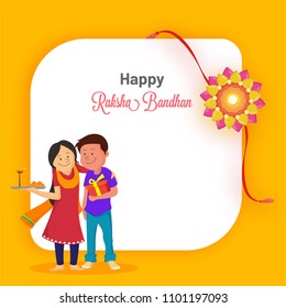 Rakhi, Indian brother and sister festival Raksha Bandhan concept.